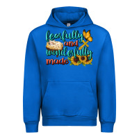 Cobalt Fearfully And Wonderfully Made Urban Hoodie - BundleAndBundleShop