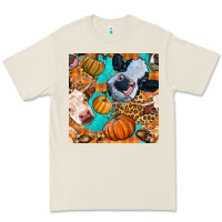 Bone autumn cows seamless pattern Premium Tee - BundleAndBundleShop
