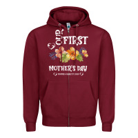 Burgundy Our Fırst Mother's day Mommy & Scarlette 2020 Zipper Hoodie - Bettercallsaul