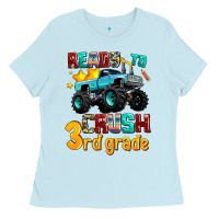 Baby Blue ready to school crush 3rd grade Ladies Tee - AdoDesignShop
