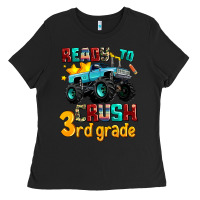 Black ready to school crush 3rd grade Ladies Tee - AdoDesignShop