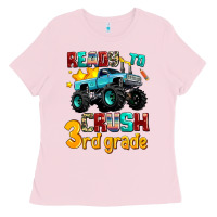 Bubblegum Pink ready to school crush 3rd grade Ladies Tee - AdoDesignShop