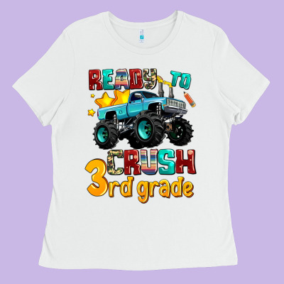 Ready To School Crush 3rd Grade Ladies Tee Designed By Adodesignshop