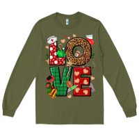 Army Green Love Nurse Christmas Long Sleeve Tee - NancyCooperArtShop