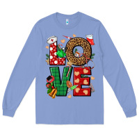 Colony Blue Love Nurse Christmas Long Sleeve Tee - NancyCooperArtShop