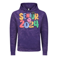 Cloud Purple senior 2024 Vintage Hoodie - MaliasSmallBusiness