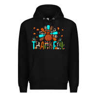 Black thankful turkey Premium Hoodie - JahusDesignShop