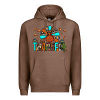 Chestnut thankful turkey Premium Hoodie - JahusDesignShop