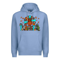 Colony Blue thankful turkey Premium Hoodie - JahusDesignShop