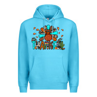 Ocean Blue thankful turkey Premium Hoodie - JahusDesignShop