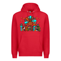 Red thankful turkey Premium Hoodie - JahusDesignShop