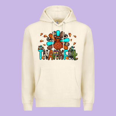 Thankful Turkey Premium Hoodie Designed By Jahusdesignshop