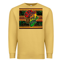 Antique Gold black history is world history Premium Sweatshirt - CowGirlArtShop