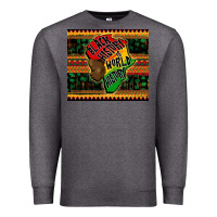 Charcoal Heather black history is world history Premium Sweatshirt - CowGirlArtShop