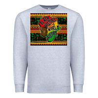Heather Grey black history is world history Premium Sweatshirt - CowGirlArtShop