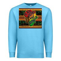Ocean Blue black history is world history Premium Sweatshirt - CowGirlArtShop