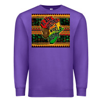 Purple black history is world history Premium Sweatshirt - CowGirlArtShop