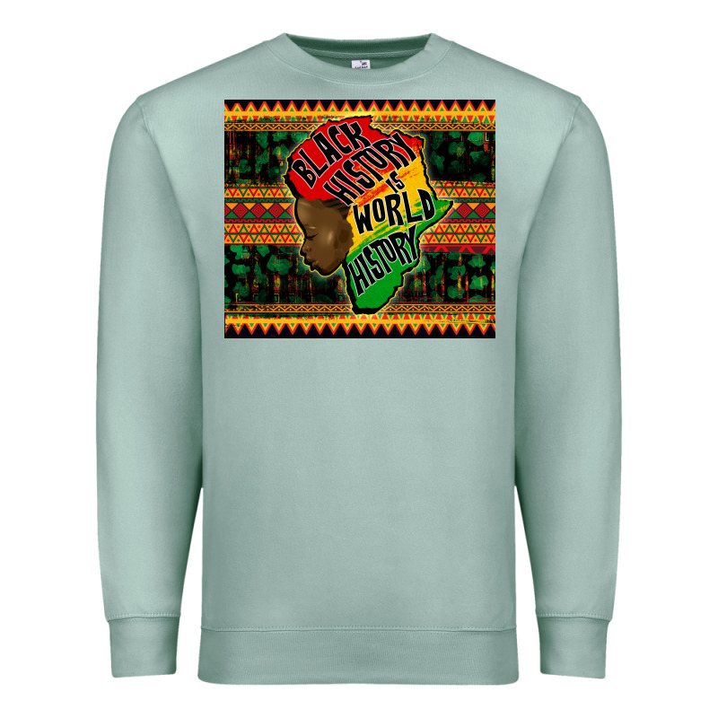 Black History Is World History Premium Sweatshirt by CowGirlArtShop | Teevron