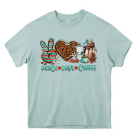Arona peace love coffee Heavy Core Tee - AdoDesignShop