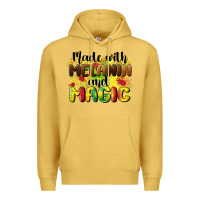 Antique Gold made with melanin and magic Premium Hoodie - CowGirlArtShop