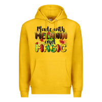 Lemon made with melanin and magic Premium Hoodie - CowGirlArtShop