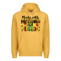 Mustard made with melanin and magic Premium Hoodie - CowGirlArtShop