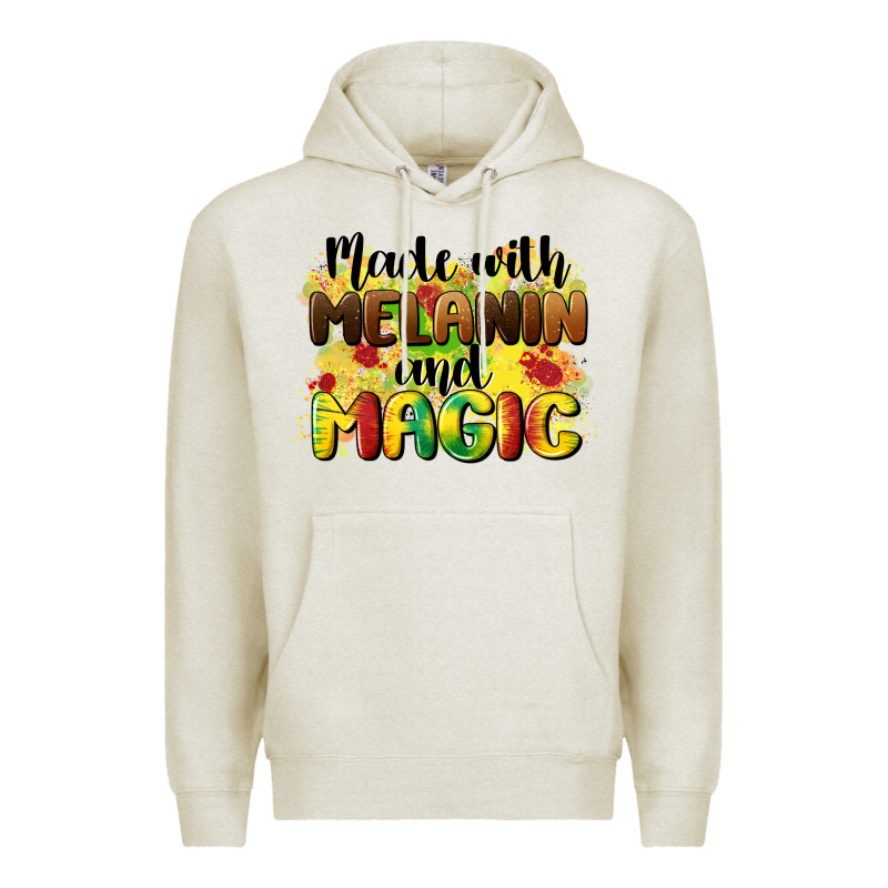 Made With Melanin And Magic Premium Hoodie by CowGirlArtShop | Teevron