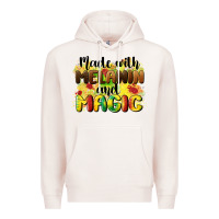 Pale Pink made with melanin and magic Premium Hoodie - CowGirlArtShop