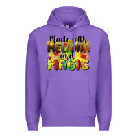 Purple made with melanin and magic Premium Hoodie - CowGirlArtShop