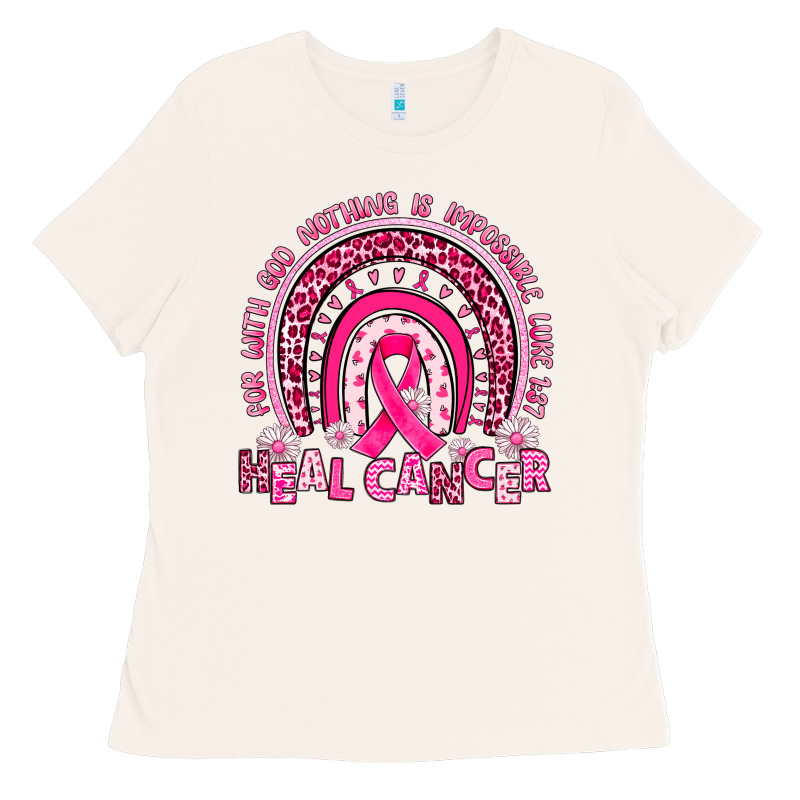 Heal Cancer Rainbow Ladies Tee by JahusDesignShop | Teevron