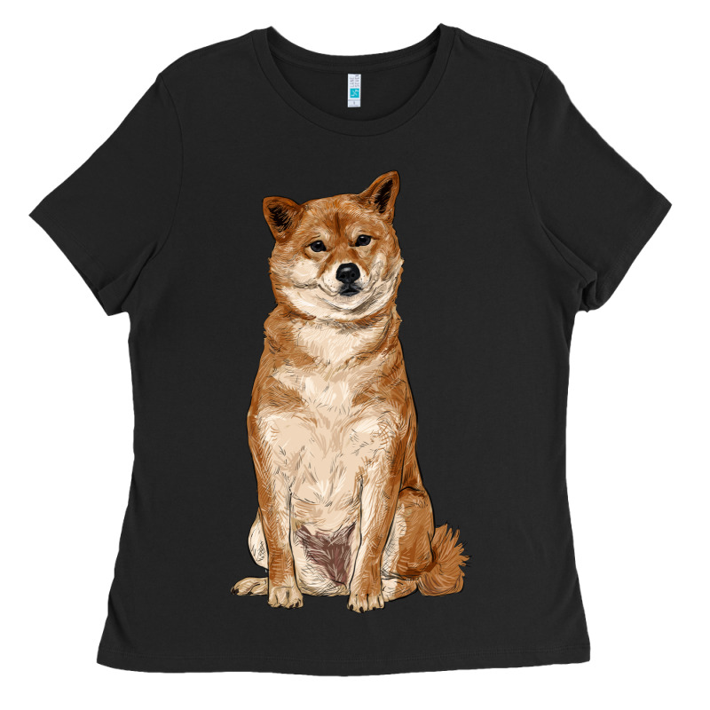 Shiba Inu Ladies Tee by RanaPortraitStore | Teevron