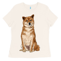 Bone shiba inu Ladies Tee - RanaPortraitStore