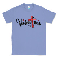 Colony Blue valentine cross glitter Classic Tee - MaliasSmallBusiness