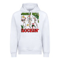 White Jingle Bell Rockin' Urban Hoodie - BundleAndBundleShop