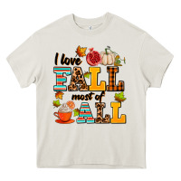 Cream i love fall most of all Heavy Core Tee - AdoDesignShop