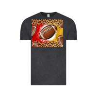 Vintage Black team color red and gold football Vintage Tee - MaliasSmallBusiness