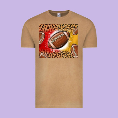 Team Color Red And Gold Football Vintage Tee Designed By Maliassmallbusiness
