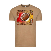 Vintage Coffee team color red and gold football Vintage Tee - MaliasSmallBusiness
