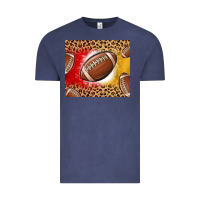Vintage Denim team color red and gold football Vintage Tee - MaliasSmallBusiness