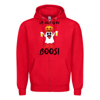 Red I'm Just Here For The Boos Zipper Hoodie - Bettercallsaul