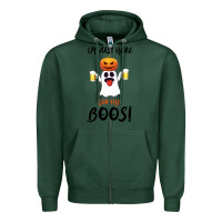 Sports Green I'm Just Here For The Boos Zipper Hoodie - Bettercallsaul