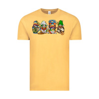 Vintage Mustard mexican gnomies coffee Vintage Tee - JahusDesignShop