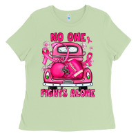 Matcha breast cancer no one fights alone truck football Ladies Tee - JahusDesignShop
