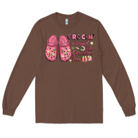 Chestnut Pink Christmas crocin' around the Christmas tree Long Sleeve Tee - NancyCooperArtShop