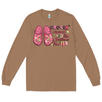 Toasted Coconut Pink Christmas crocin' around the Christmas tree Long Sleeve Tee - NancyCooperArtShop
