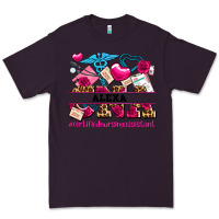 Plum costom name valentines day cna certified nursing Premium Tee - AdoDesignShop