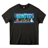 Asphalt winter vibes license plate Heavy Core Tee - BundleAndBundleShop