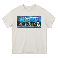 Cream winter vibes license plate Heavy Core Tee - BundleAndBundleShop