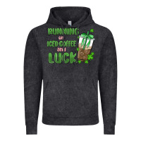 Vintage Black iced coffee and luck Vintage Hoodie - MaliasSmallBusiness