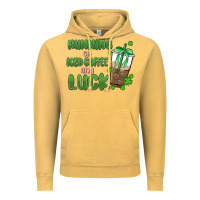 Vintage Mustard iced coffee and luck Vintage Hoodie - MaliasSmallBusiness